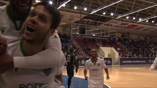 UEFA Futsal Champions League. Sporting (POR) vs Ayat (KAZ) - 5:2. Highlights