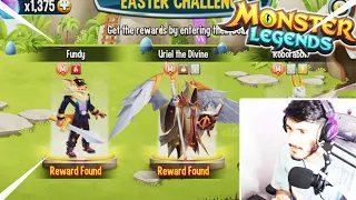 SPENDING ALL EASTER EGGS IN EASTER CHALLENGE TRYING TO GET MYTHICS!!! | MONSTER LEGENDS