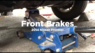 Replacing brake pads on a 2014 Nissan Frontier