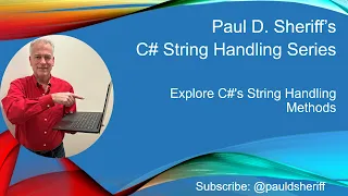 C# String Handling Series