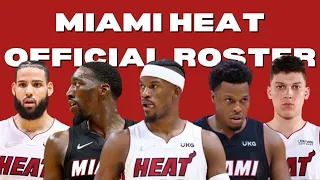 MIAMI HEAT OFFICIAL ROSTER 2022-2023 NBA SEASON