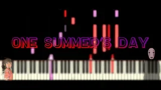 Унесённые Призраками - One Summer's Day l Synthesia Piano Tutorial