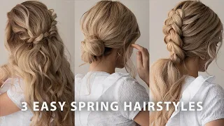 HOW TO: 3 EASY SPRING HAIRSTYLES 🌼