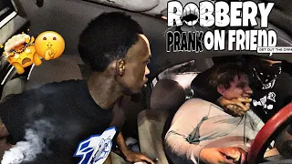 FAKE ROBBERY PRANK ON MY FRIEND ☠️(GONE WRONG 😨)THE POLICE WAS CALLED🚔