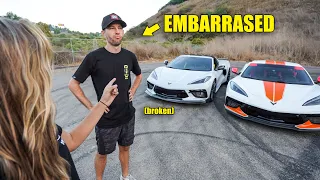 Twin Turbo C8 Corvette DESTROYS Cocky TT C8 Owner TJ Hunt…