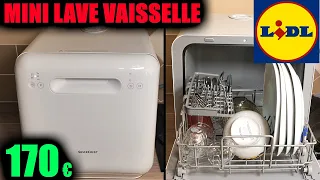 MINI LAVE-VAISSELLE LIDL SILVERCREST SGW 860 2 couverts 860W dishwasher (type bob) de table compact