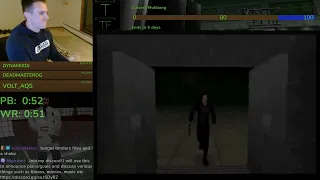 Goldeneye 007 - Facility Secret Agent Speedrun in 0:51 (tied world record)