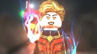 Marvel What if Captain Marvel Snap in Avengers Endgame Final Battle Lego Stop Motion Animation