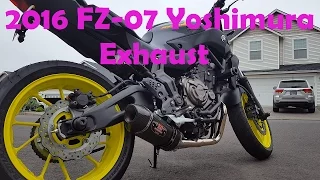 2016 FZ-07 Yoshimura R77 Exhaust