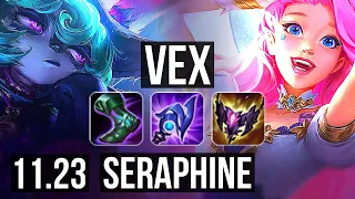 VEX vs SERAPHINE (MID) | 7/1/6, 67% winrate, Rank 8 Vex, Dominating | BR Grandmaster | 11.23