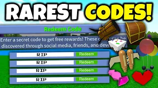 10 RAREST CODES EVER!!⭐| Build a boat for Treasure ROBLOX