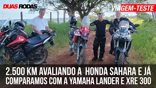 Viagem-teste com a Honda Sahara e já comparamos com a Yamaha Lander e XRE 300, com opinião dos donos