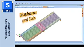 Modeling and Design of a Prestressed Bridge on Autodesk Bridge Design - Part 5 Diaphragm and Slab