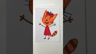 Drawing and Coloring Candy from Kid-E-Cats Cartoon 🐱 #shorts