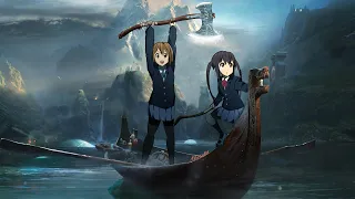 K-ON's Yui and Azusa as Kratos and Atreus?! Unleashing Musical Mayhem in God of War! [4K]