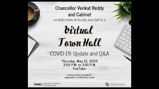 UCCS Virtual Town Hall - May 21, 2020