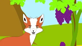 Aesop's Fables | The Fox and the Grapes | HooplaKidz