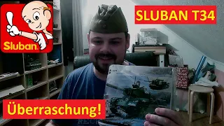 T34 der überrascht!! Sluban Klemmbausteine WW2 Army - T34 M38-B0979 mit 3 Minifiguren, 845 Teile