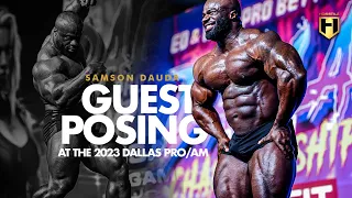 Samson Dauda Guest Posing at the 2023 Dallas PRO/AM | HOSSTILE