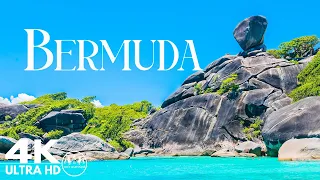 FLYING OVER BERMUDA 4K - Relaxing Music Along With Beautiful Nature Videos