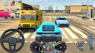 BLUE LAMBORGHINI HURACAN LUXURY CAR GAMEPLAY - TAXI SIM 22 - ANDROID AND iOS GAMES 1