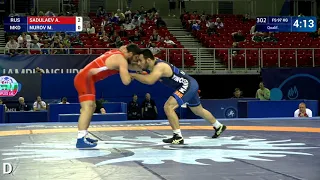 Qual. FS - 97 kg: A. SADULAEV (RUS) v. M. NUROV (MKD)