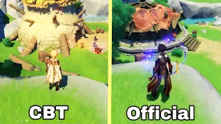 21 facts about CBT vs Official changes in genshin part 1