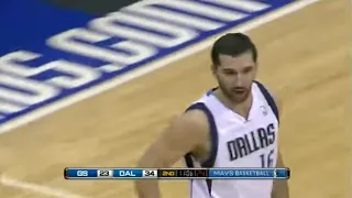 Peja Stojakovic scores 9 points in one minute Mavs vs Warriors 20 March,2011