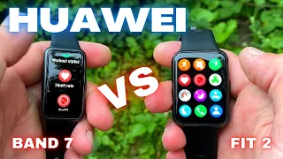 HUAWEI BAND 7 vs HUAWEI WATCH FIT 2 Comparison and Review | Which Is Best?