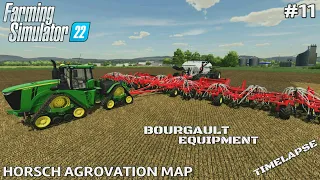 Seeding using the biggest BOURGAULT equipment | Horsch AgroVation Map | Fs22 Timelapse | Ep.11 - PS5
