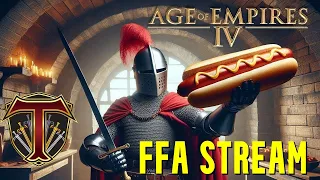 Playing & Casting FFA MATCHES | Age of Empires 4 FFA Multiplayer Stream!