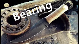 make a camping knife from bearing