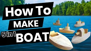 5 in 1  How to Make a Toy Boats