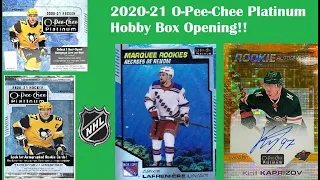 O-PEE-CHEE PLATINUM 2020-21 HOBBY BOX OPENING!! - 1 AUTO, 3 NUMBERED CARDS PER BOX!! CAN WE HIT BIG?