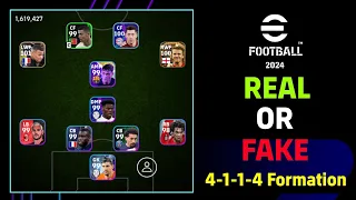 4-1-1-4 Formation Really Available !? 🤔 || 4-1-1-4 Formation In eFootball 2024 Mobile