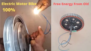 How To Make Free Energy From Old Electric Motor Bike 100% Real Free Energy Generator