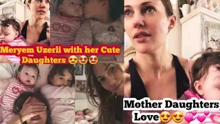 See the Cute Morning Selfies of meryem Uzerli With Her daughters Lara and Lily Mother daughters love