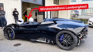 NEW WINDSHIELDLESS LAMBORGHINI VELOCE APERTA! *FIRST DRIVE*