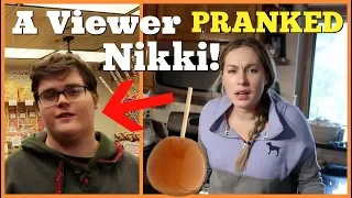 CARAMEL ONION PRANK - A Viewer Pranked Nikki! - Husband Vs Wife Pranks 2018