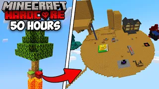 I Survived 50 HOURS on HARDEST SKYBLOCK in Minecraft Hardcore!