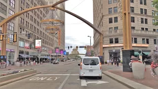 Driving Downtown - Cleveland 4K - USA