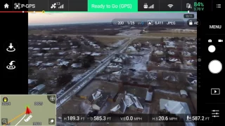 Phantom 3 standard snow in Denton flight