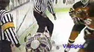 Niedermayer crosschecks Ulf 5/6/97 playoffs