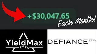 4 HIGH-YIELD DIVIDEND EXAMPLE PORTFOLIOS || $30,000 A MONTH IN WITH YIELDMAX & DEFIANCE ETFS