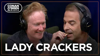 Jordan Schlansky Records An Impromptu Ad For Crackers | Conan O'Brien Radio