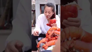 Chinese Mukbang ASMR, Eating Seafood (Octopus, Scallop, Giant Lobster Tail, King Crab)#31