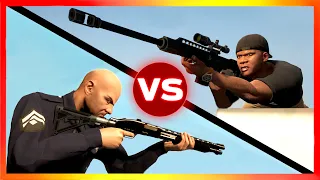 COPS vs. SNIPERS in GTA Games! (GTA 3 → GTA 5)