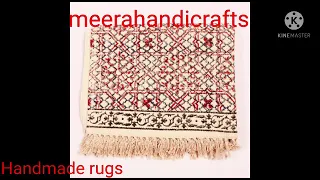 Hand block printed rugs