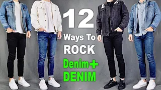 12 Ways To ROCK Denim On DENIM | Men’s Outfit Ideas