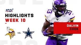 Dalvin Cook Runs Over Dallas w/ 183 Total Yds & 1 TD | NFL 2019 Highlights